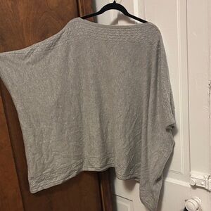 Cozy Gray Women's Poncho